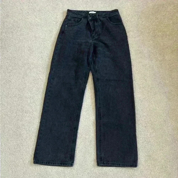 Forever 21 black denim high rise jeans in size 25 - Picture 1 of 6